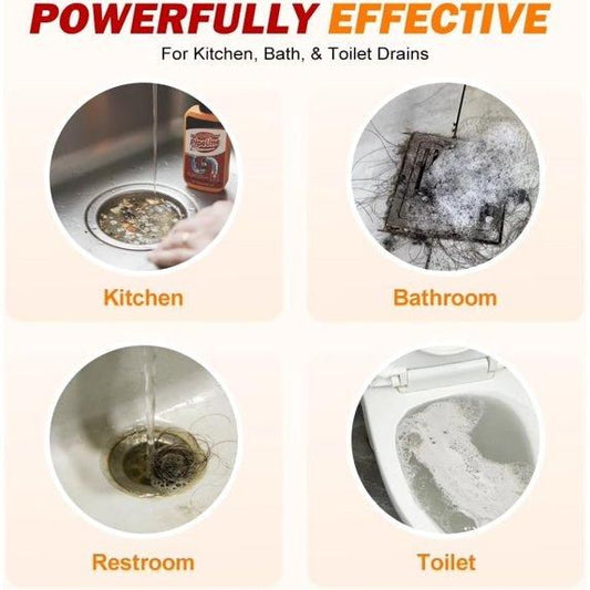 Heavy Duty Drain Cleaner Powder – Clears Hair, Grease & Tough Blockages (100ml)