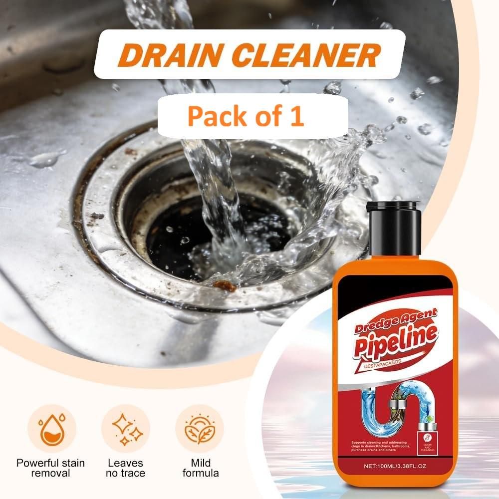 Heavy Duty Drain Cleaner Powder – Clears Hair, Grease & Tough Blockages (100ml)