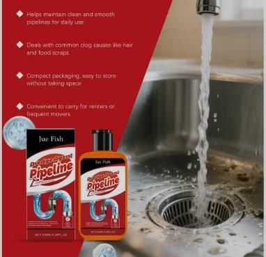 Heavy Duty Drain Cleaner Powder – Clears Hair, Grease & Tough Blockages (100ml)